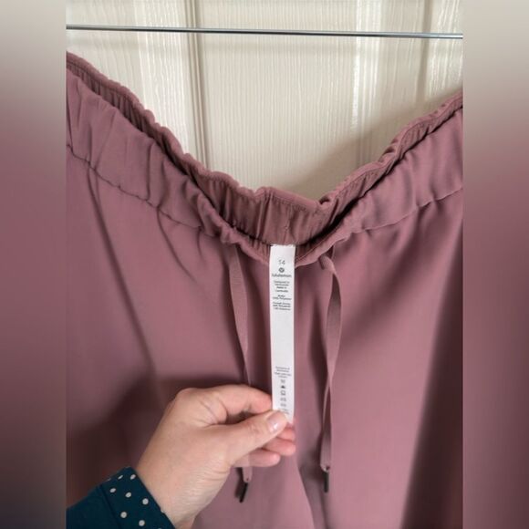 Lululemon Keep Moving Pant Full Length Red Dust Size 14 - Picture 10 of 13